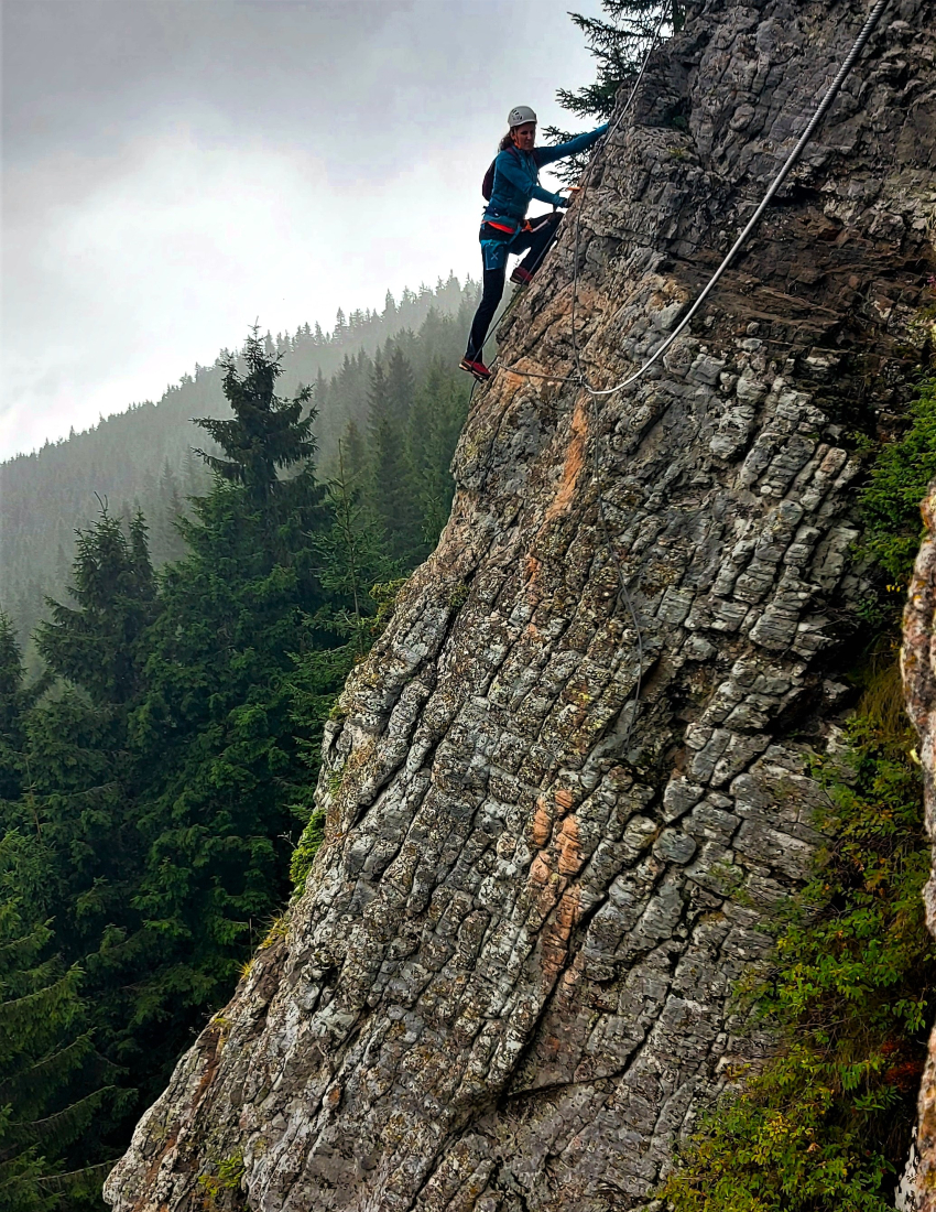 Via ferrata in Transylvania